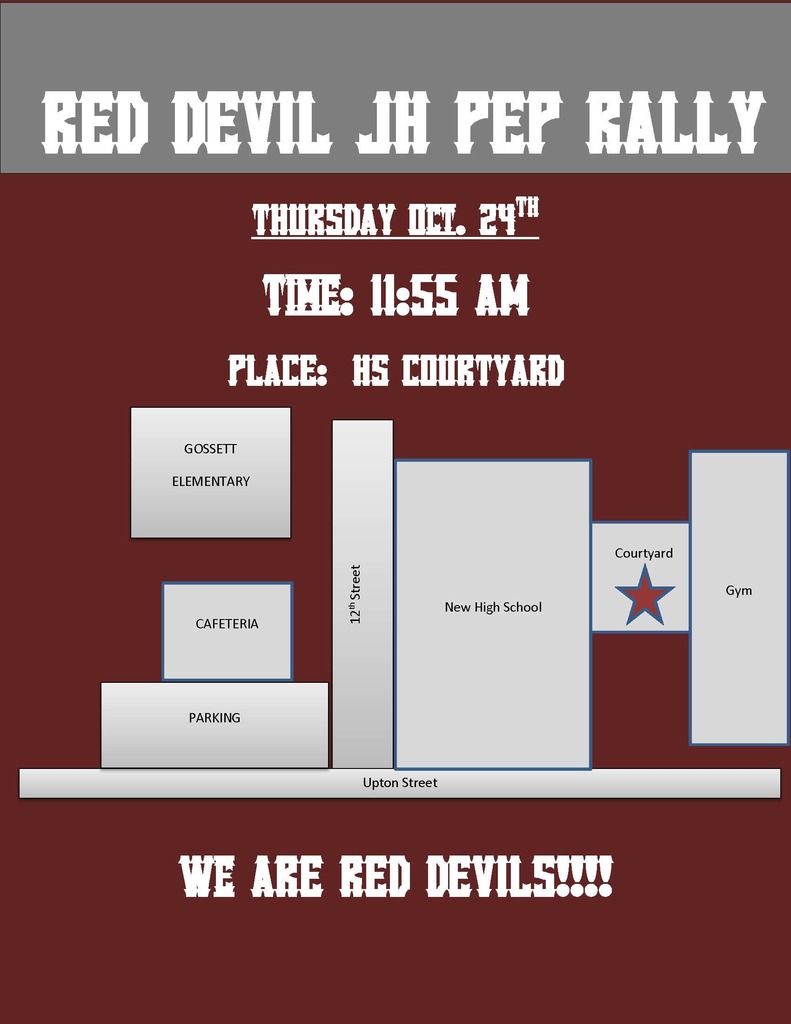 JH Pep Rally Flyer